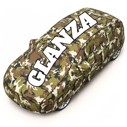 Image of Superior Grade Quality Glanza Cover (All Variants) Car Body Cover - 100% Waterproof Custom Fit with Mirror Pockets | Triple-Stitched Elastic Design, Heat Reflective, Anti-Dust, All-Weather