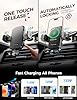 CHGeek Car Phone Holder Wireless Charger, Wireless Charger Car Holder with 15W Fast Charging for Dashboard Windshield Air Vent, for iPhone, Samsung Galaxy etc Black #3