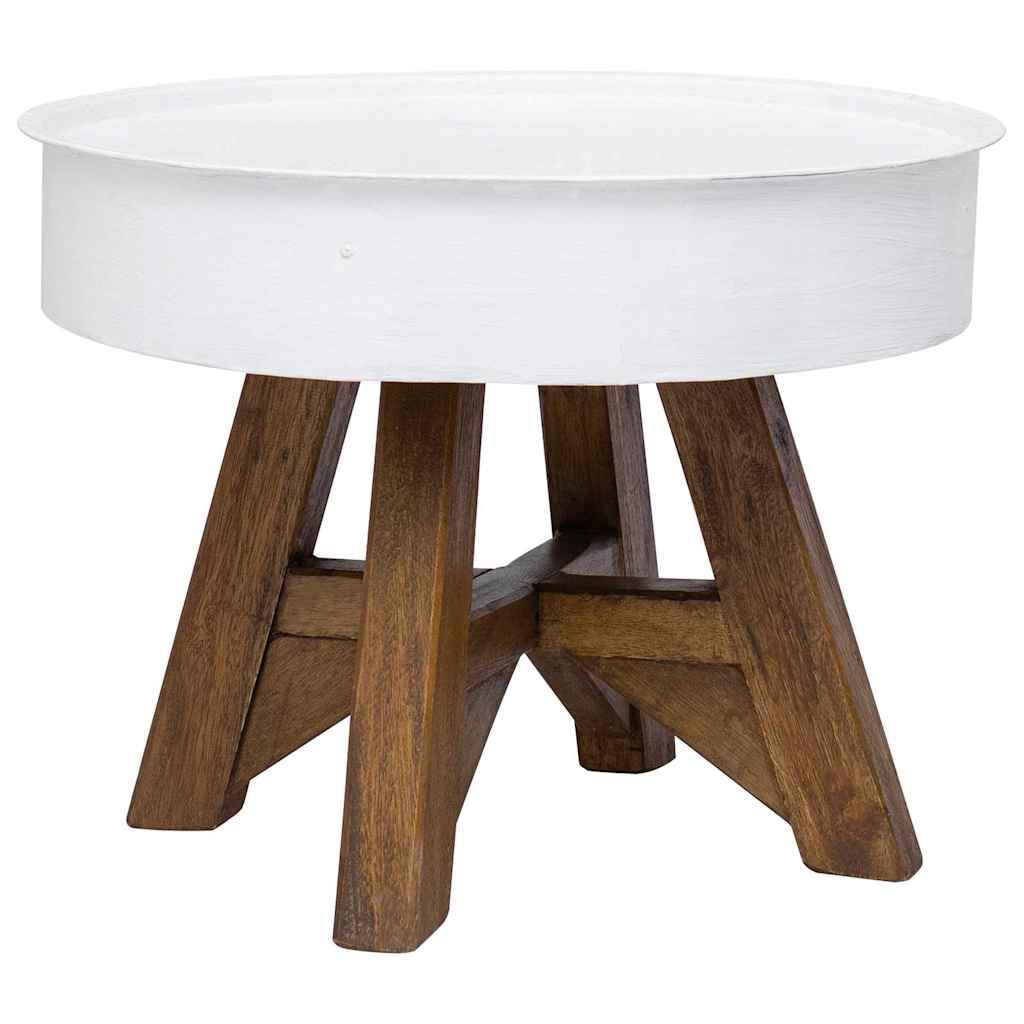 Table basse bois de récupération 60 cm pour vos moments de détente au salon