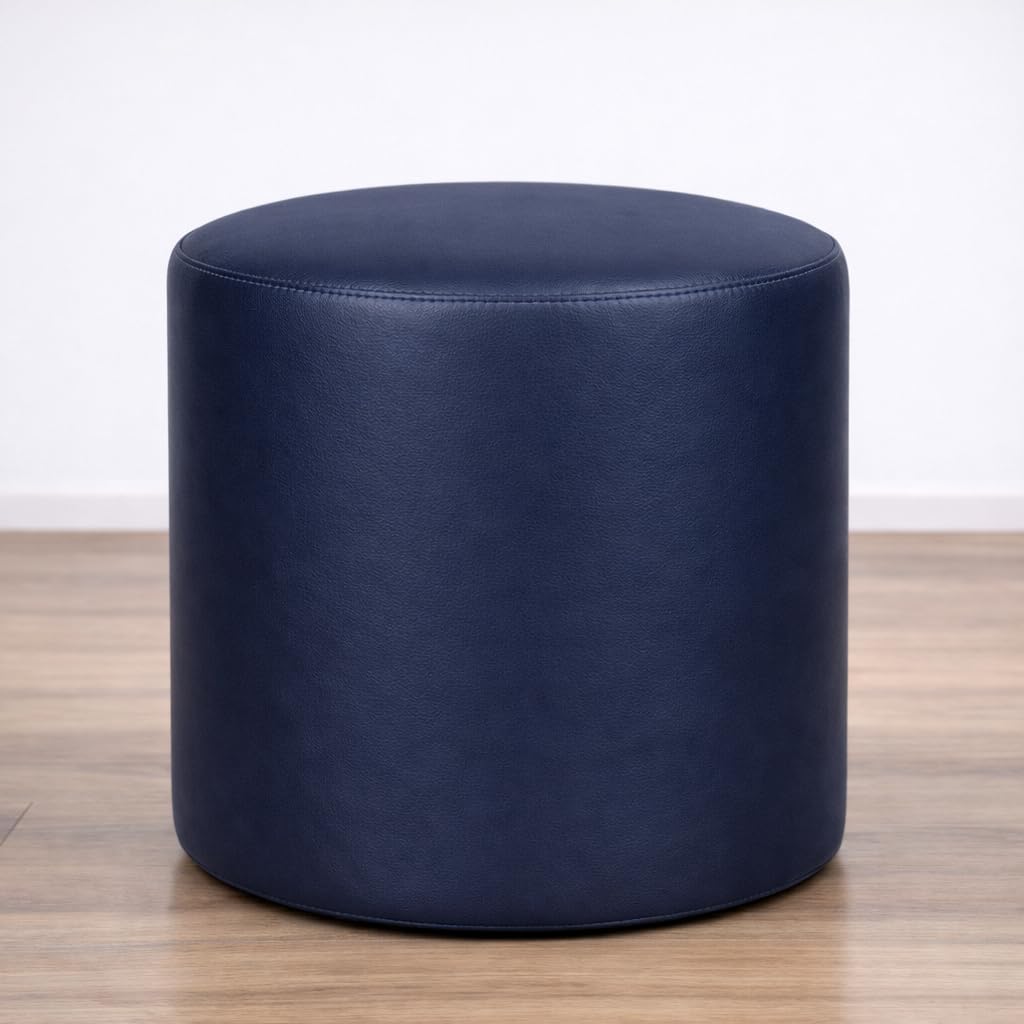 SHIRA 24 Pouffee Foot Rest Stool Leatherette Bean Bag Cover (Without Beans) (Free, Nevy)-image-43