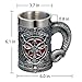 alikiki Medieval Baphomet Head Beer Mug - Sabbatic Goat Pentagram Drinking Tankard 21oz Stainless Steel Wine Coffee Cup Novelty Gothic Father Day Gift Party Decorations