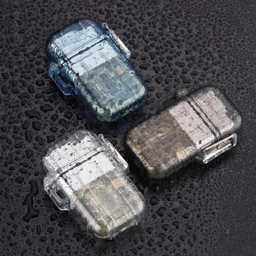 Encendedor a chorro con ventana de gas transparente y llama ajustable miniatura 4