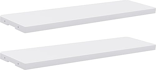 DWVO Paquete de 2 estantes de almacenamiento de resina, aptos para cobertizo horizontal de 35 pies cúbicos de 4.3 x 2.5 x 3.4 pies, estantes