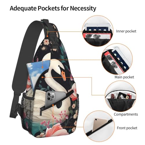 Bolso Cruzado para Hombre Tipo Bandolera con Diseño Floral miniatura 4