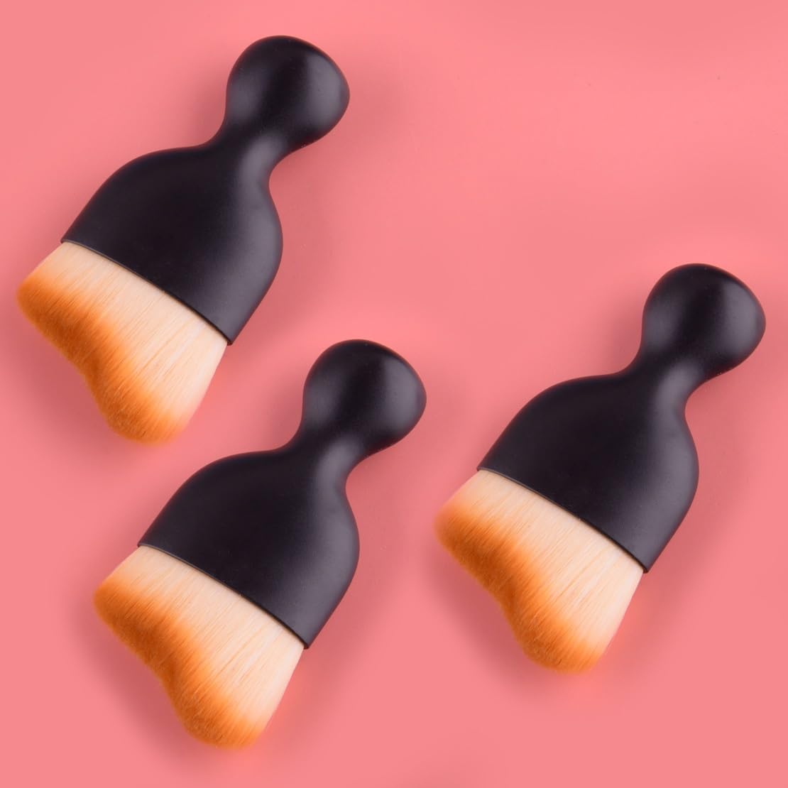 DYYMPFA Replacement Parts 3Pcs Car Interior Detailing Soft Brush Dashboard Cleaning Tool Black Easy to Replace