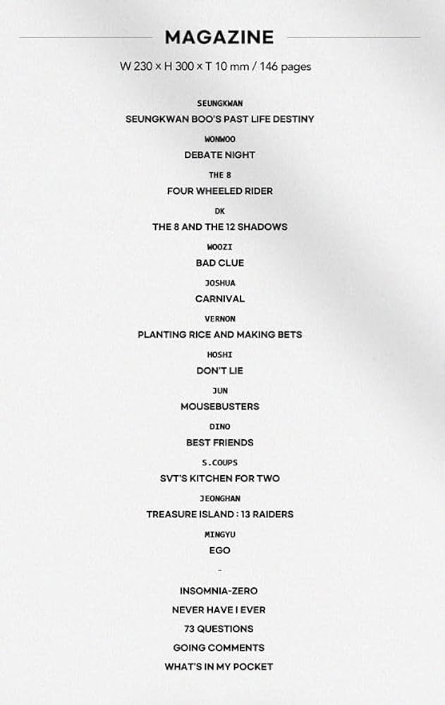 Amazon.co.jp: SEVENTEEN [ GOING ] Magazine Vol.2 公式 フォト