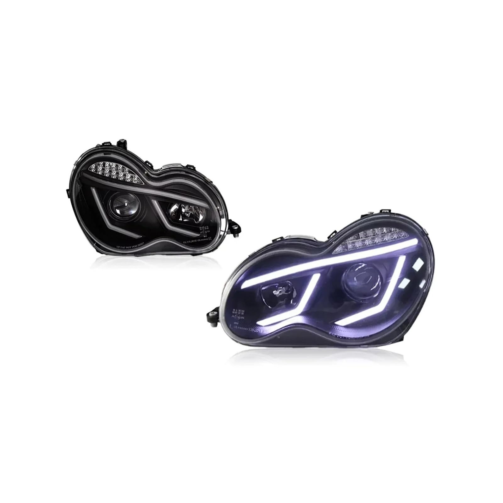 LED Car Headlights For Benz C-Class W203 2000-2006 Headlight Signals Auto Accessories Daytime Running Lights Replacement