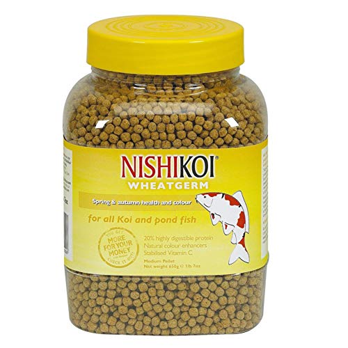 Pet's House NISHIKOI WHEATGERM KOI WINTER POND FISH FOOD PELLETS 350/650/1125/2.5/5/10 FEED