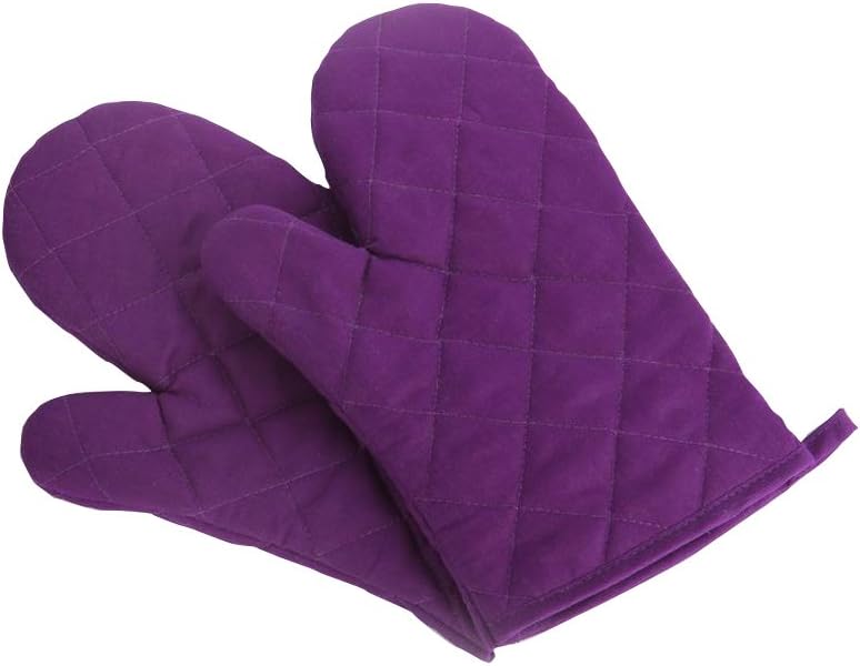 Amazon.com: Oven Mitts, Premium Heat Resistant Kitchen Gloves Cotton ...