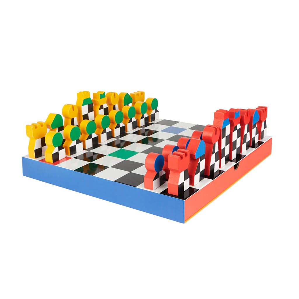 Balvi Gioco da Tavolo Scacchi Hey Chess Prodotto di Progettazione Legno