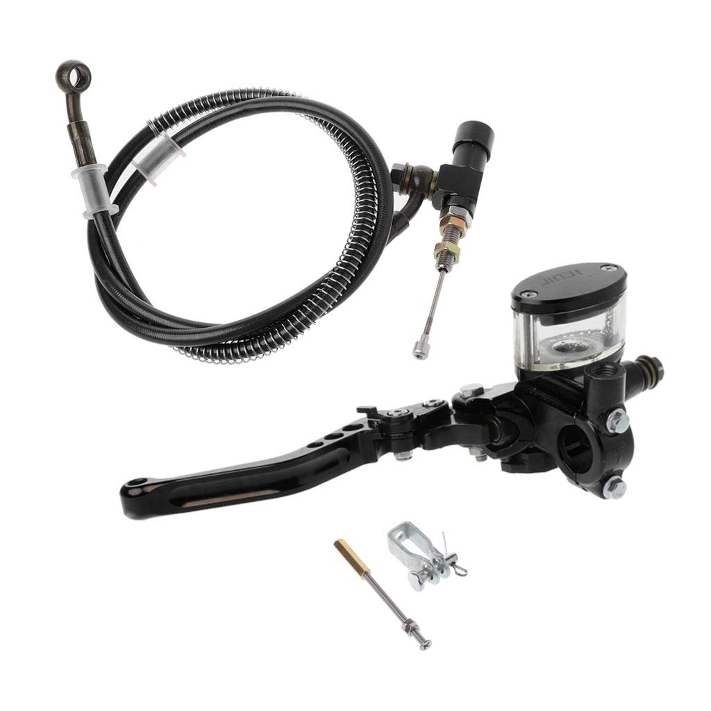 7/8"22mm Motocicleta CNC Kit de Embrague hidráulico Palanca Cilindro Maestro Tejido de Aceite Manguera 125~250cc