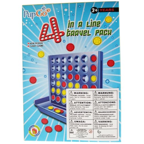 Pup Go 4 In A Line Game,6 Spare Discs Included, Four In A Row Line Up 4 Gaming Fun Set, Travel Portable Convenient Size thumb #6