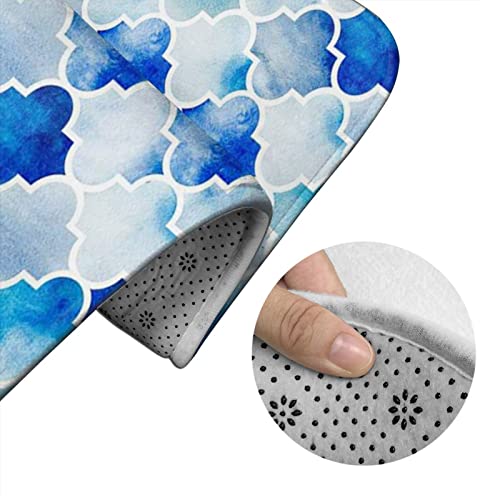 DIRYKILP Badematte + Konturmatte + Toilettendeckelbezug, modernes Vierpassmuster 3 Stück Badematte Set, mit rutschfester Klebeunterseite – Bild 6