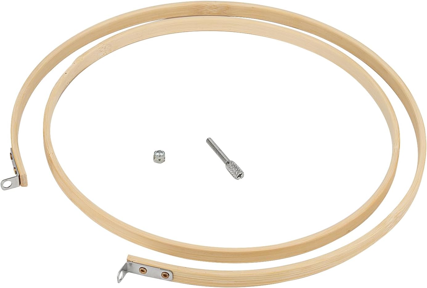 SENJEOK 20 PCS 8 Inch Bamboo Embroidery Hoop, 20cm Cross Stitch Circle Ring for Craft Sewing, DIY Project, Decoration