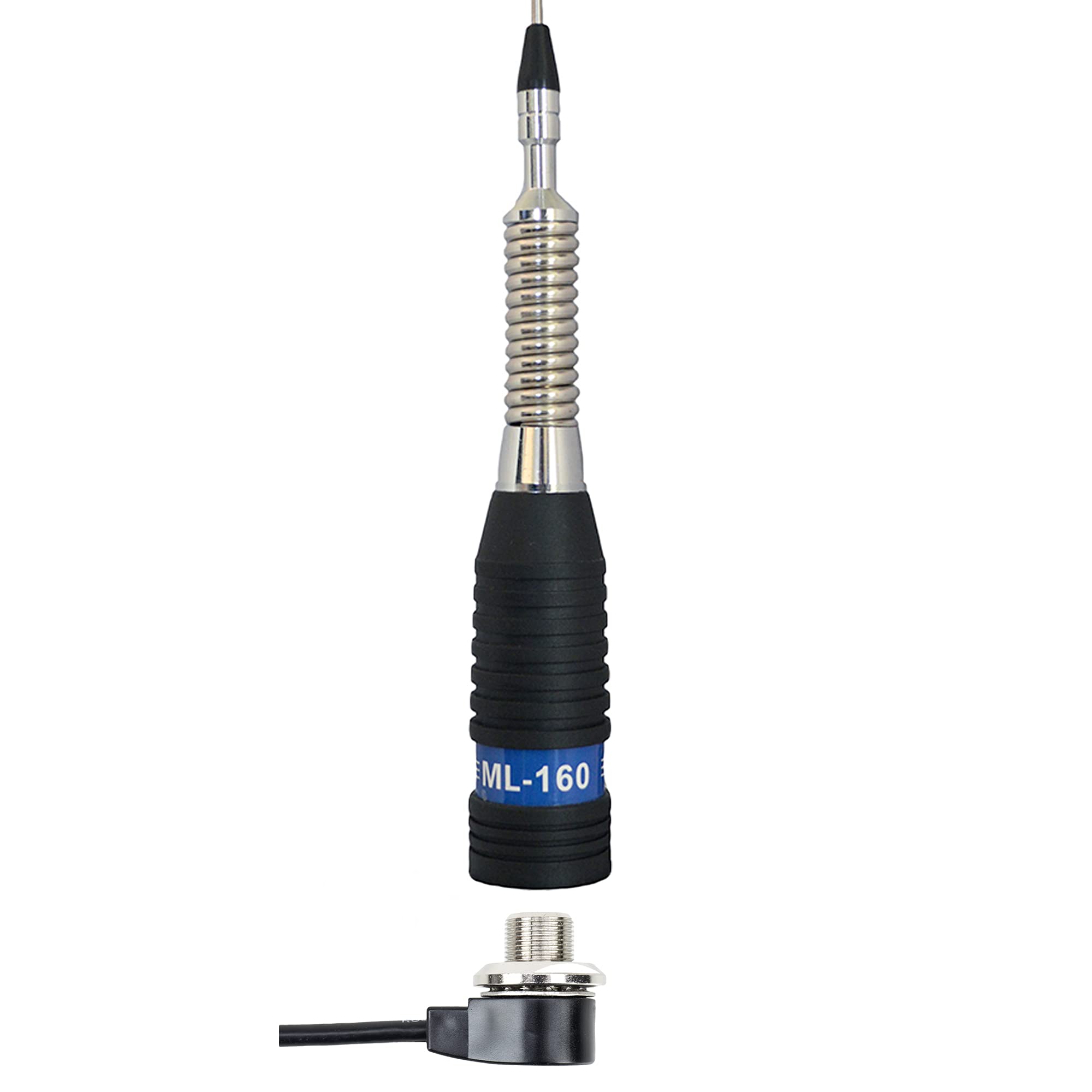 Paquete de Antena CB PNI ML160, 145 cm y Cable de conexión PNI T601 de 4 Metros de Longitud para Montaje en Soporte Fijo