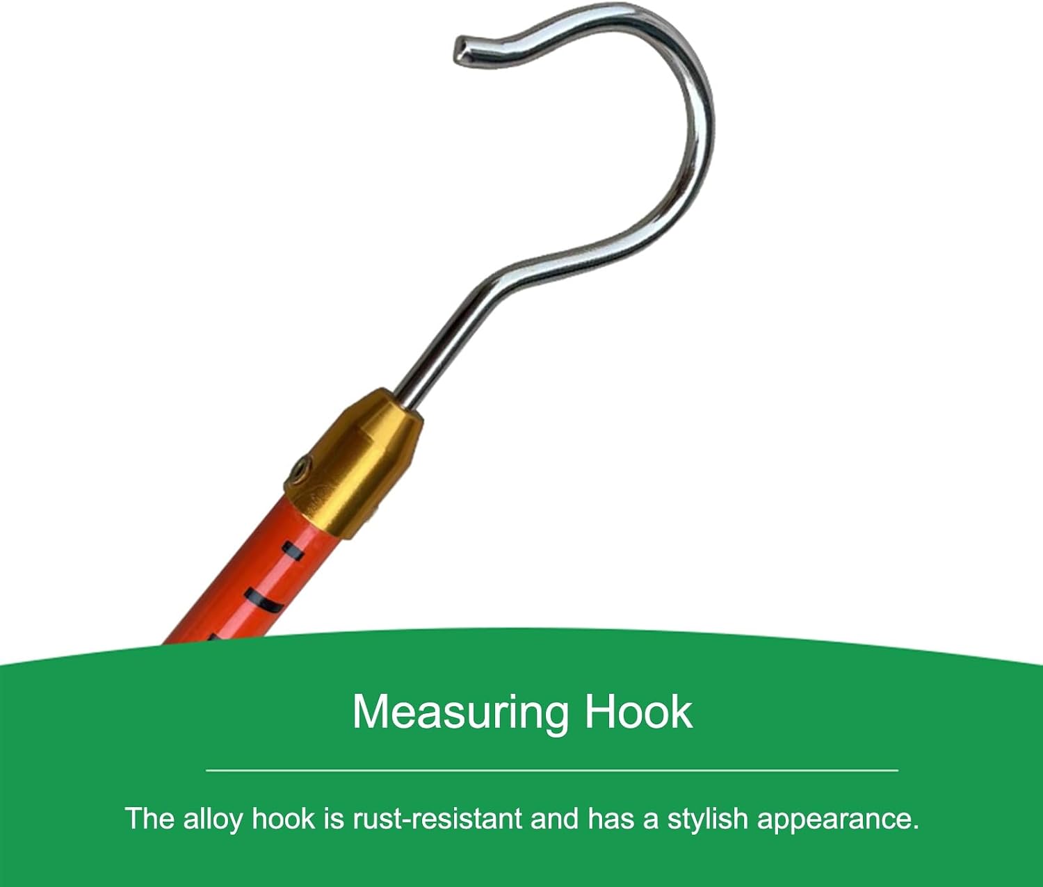 High-Voltage Measuring Pole, Retractable Insulated Height Stick for Lineman Work and Construction, Extra Long Tower Ruler