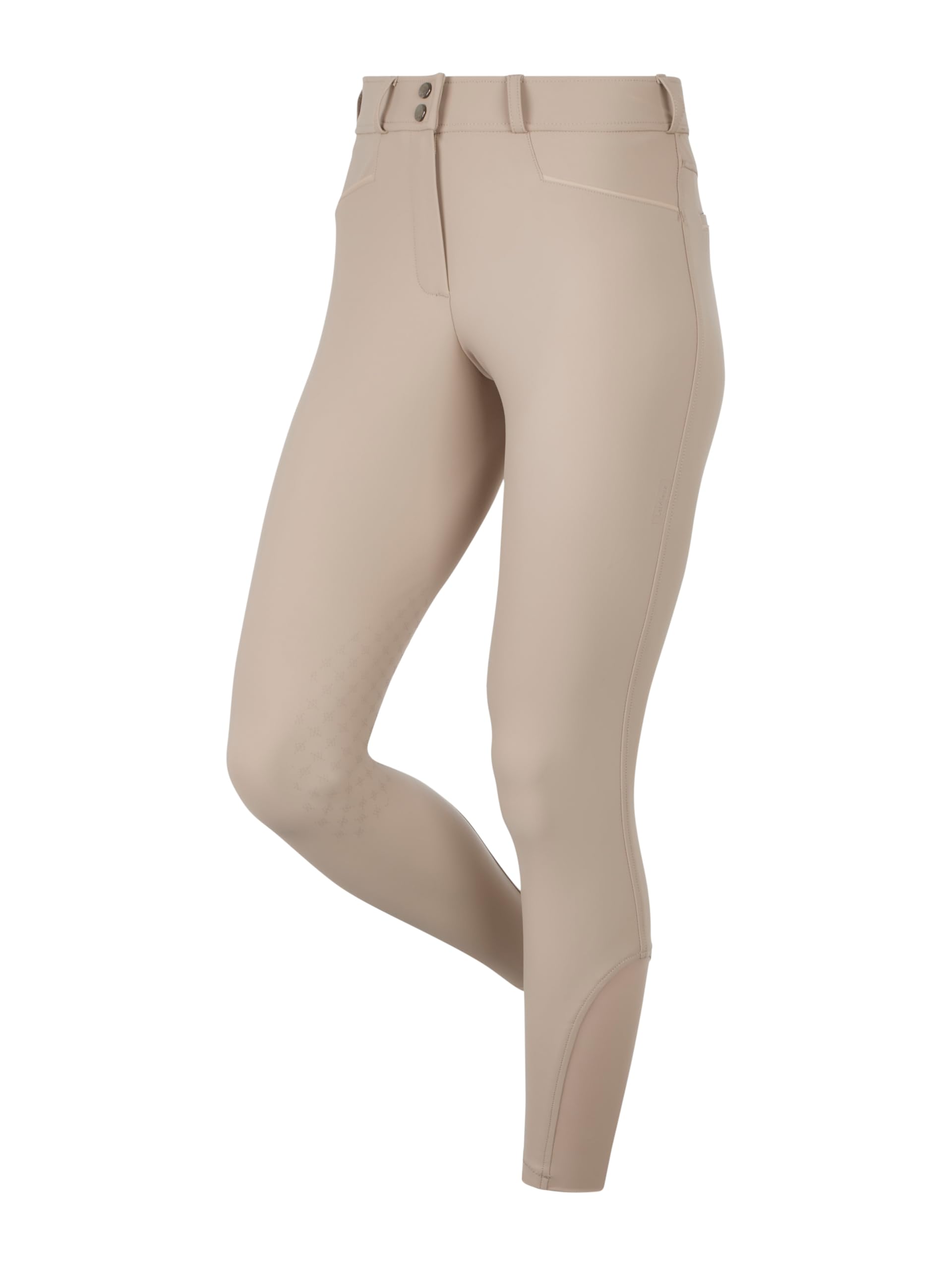 LeMieux Isabelle Knee Grip Breeches - Four Way Stretch - Belt Loops - Almond - UK10