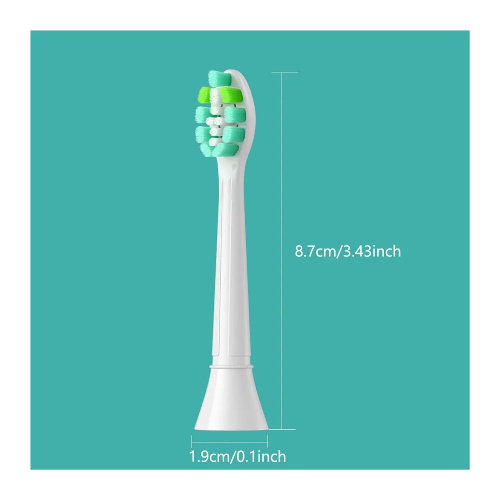 Cabezales de cepillo dental, paquete de 4-16, adultos | Opciones de 4 a 16 piezas, cabezales para adultos(12pcs White)