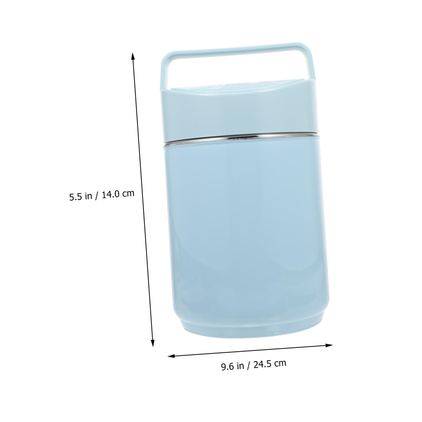 Alipis Fiambrera Térmica para Adultos 2 L de Acero Inoxidable Reutilizable de Polipropileno