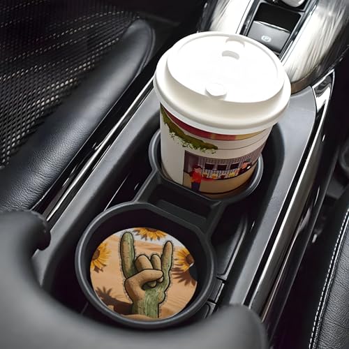 Posavasos de cerámica 2.56 pulg para autos (2 piezas) miniatura 6