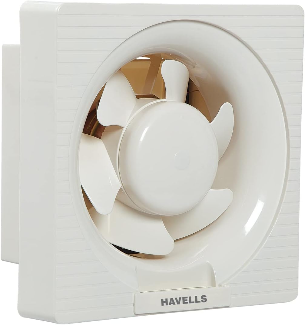 Havells Ventil Air DX 150mm Exhaust Fan | Strong Air Suction, Rust Proof Body and Dust Protection Shutters |Suitable for Bathroom, Kitchen, and Office| Warranty: 2 Years | (Pack of 1, Off White)
