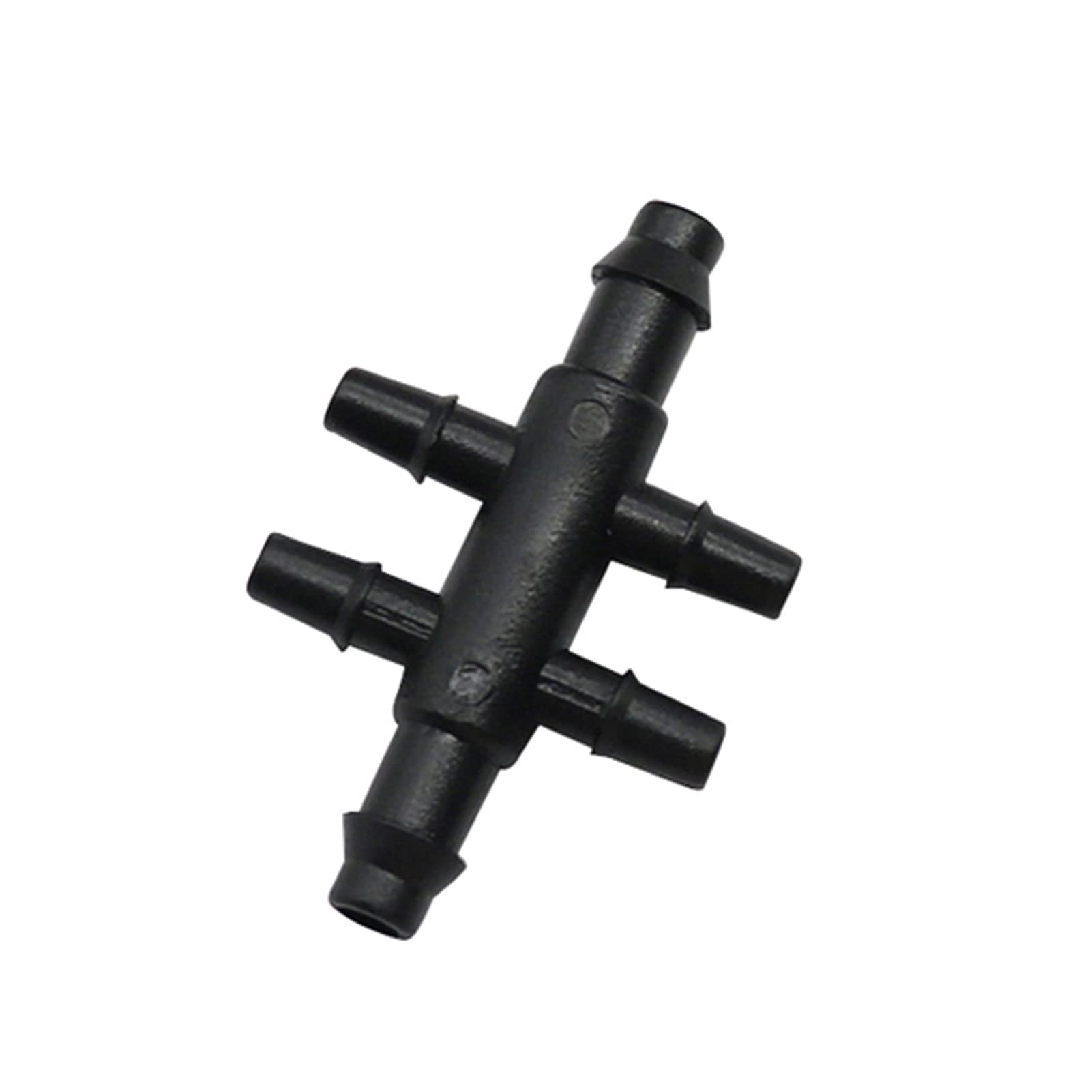 Garden Plumbing 4 / 7mm to 3 / 5mm Hose Barbed Straight Pipe 4 Way Garden Water Pipe Splitter Garden Lawn Irrigation Connection Accessories 20 Pieces (Color : Green)