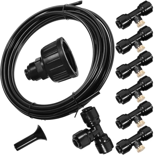 IMIKEYA 自動散水器 ガーデン用点滴灌漑キット 製 耐久性 銅製ノズル付 園 芝生 温室 屋外冷却対応