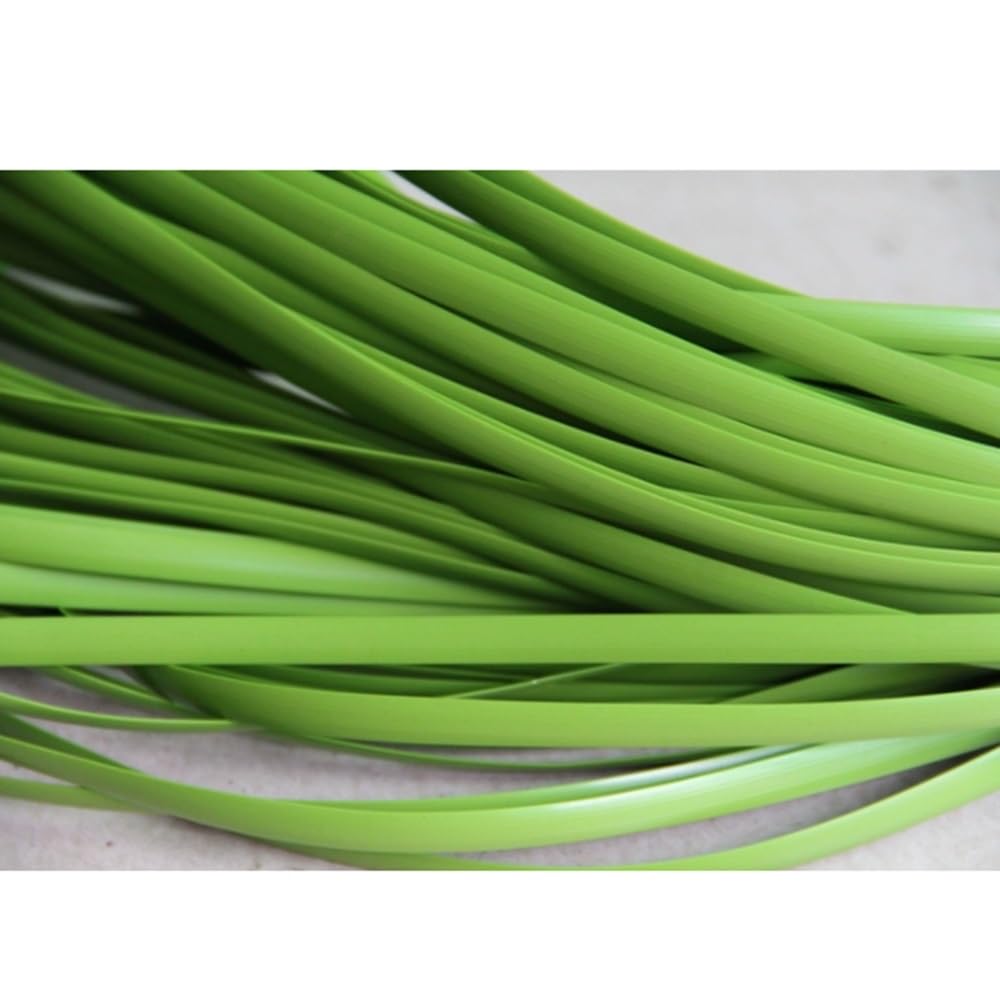 500g rattanowy materiał do naprawy, 196ft 8mm plastikowy rattanowy zestaw naprawczy płaski wiklinowy materiał tkacki na krzesło patio kosz na sofę DIY(Green)