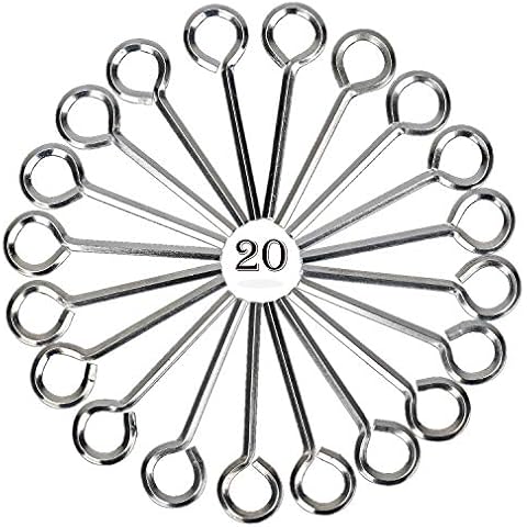 PAGOW 20 Pack 5/32 inch Standard Hex Dogging Key with Full Loop, Allen Wrench Door Key for Push Bar Panic Exit Devices Cover