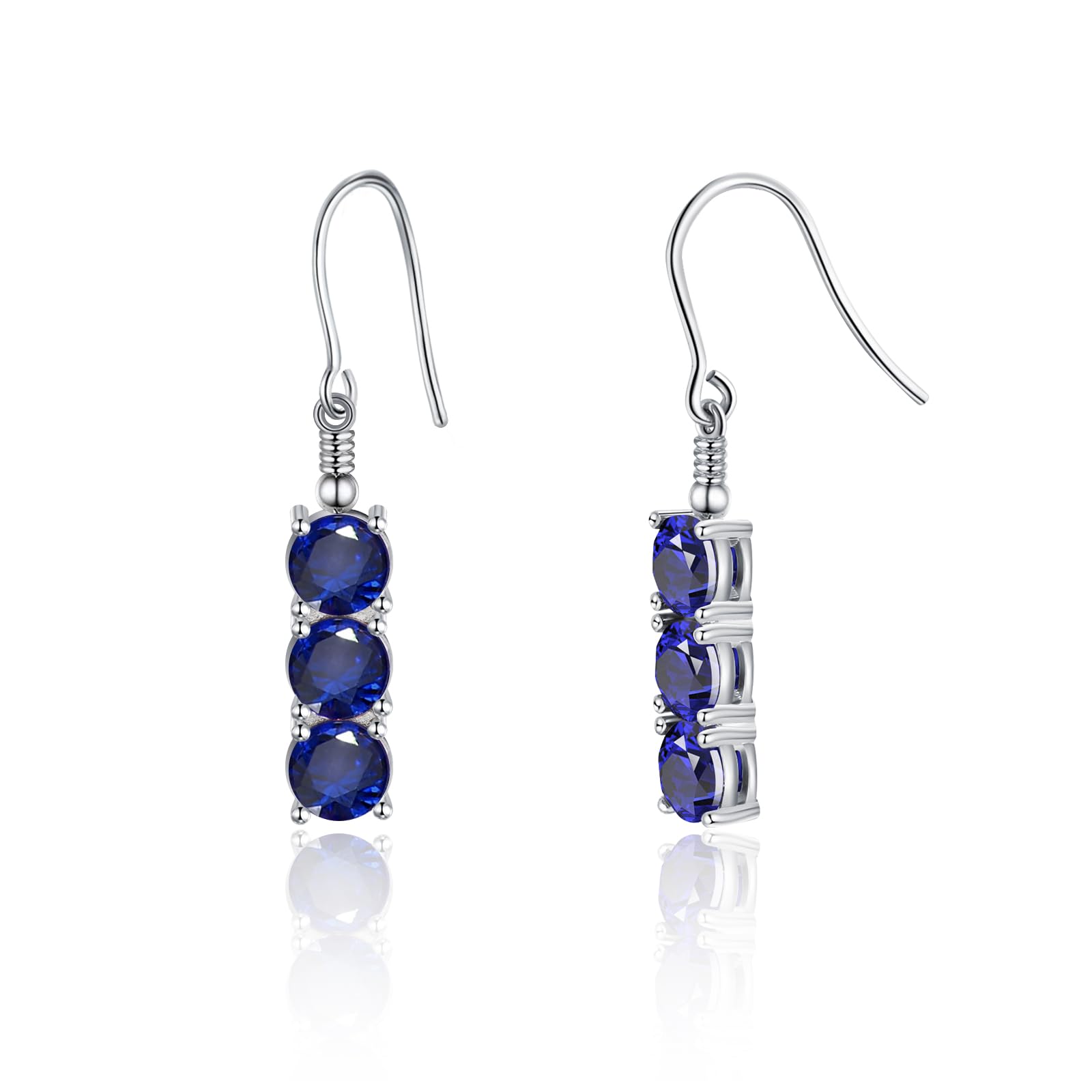 G&GEMSJEW 5.5ct Dangle-Earrings for Women，Birthstone Earrings