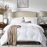 MoMA White Quilted Queen Comforter - Duvet Insert Comforter Set - Elegant Bedding for Comfort -Soft Comforter - Hotel Style Down Alternative Comforter - Hexagonal Lattice Design Comforter - 86