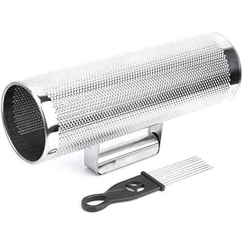 Guiro Shaker, Ligero de Aluminio 10x30 cm con Raspador, Instrumento Percusión Profesional para Músicos en Estudio y Actuaciones en Directo