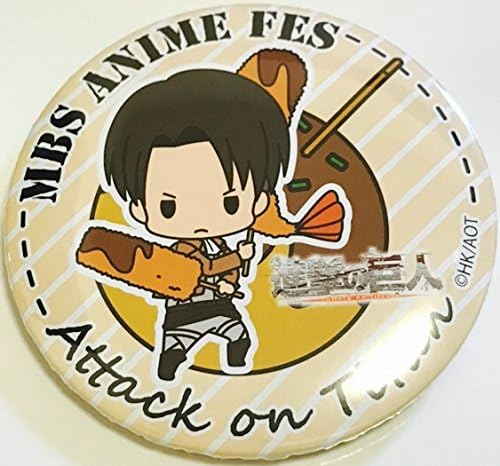 Amazon Mbsアニメフェス17 進撃の巨人 Season2 缶バッジ リヴァイ アニメ 萌えグッズ 通販
