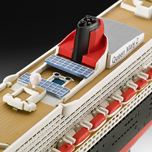 Revell Modellbausatz Schiff 1:1200 - Ocean Liner Queen Mary 2 im Maßstab 1:1200, Level 4, originalgetreue Nachbildung… – Bild 8