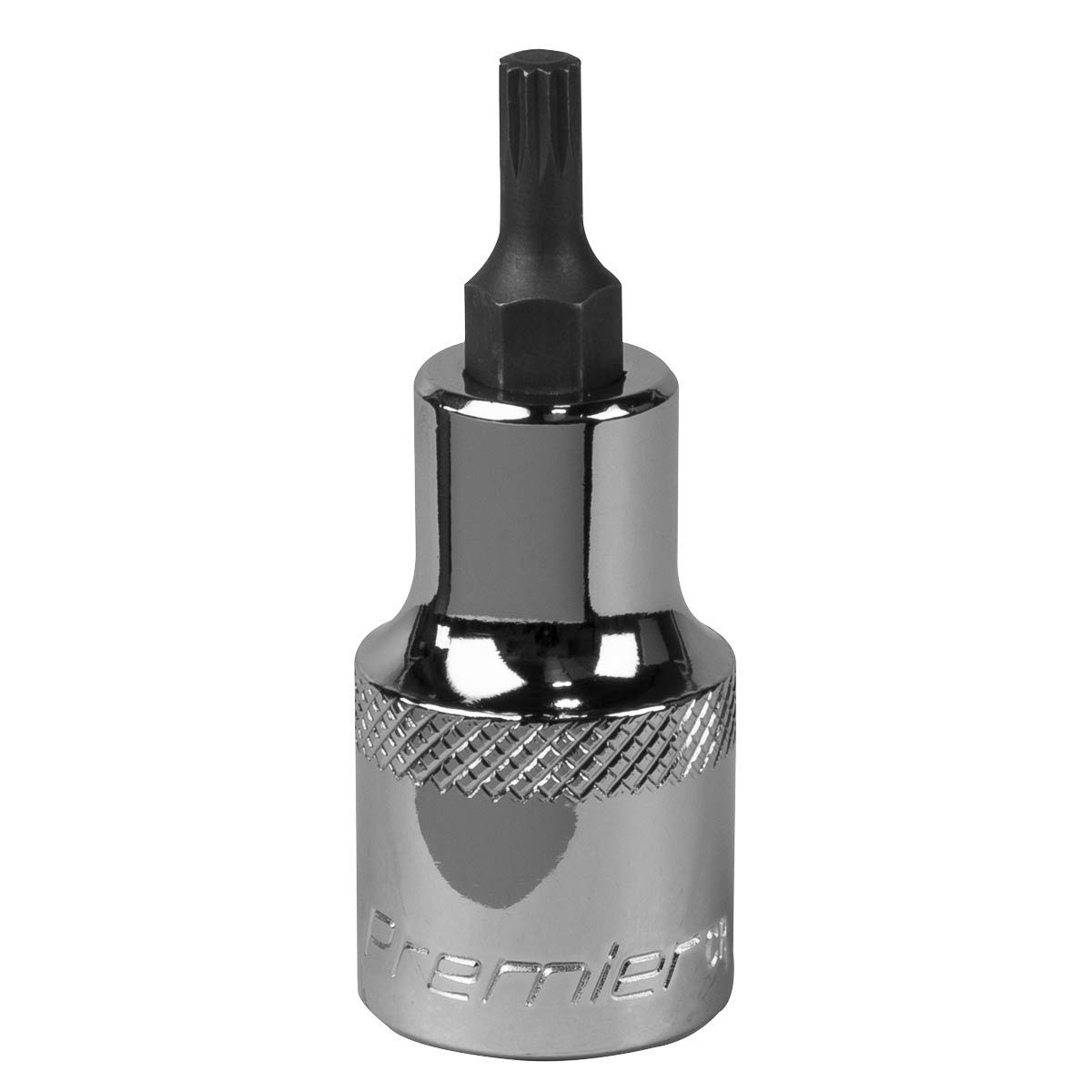 Sealey Spline Socket Bit M5 1/2""Sq Drive Forged Chrome Vanadium - SBS010