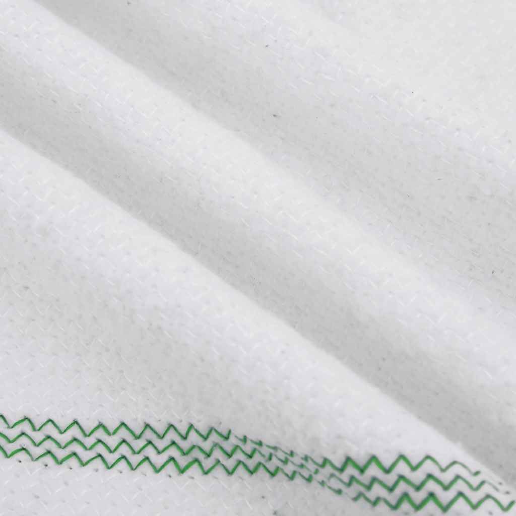 Paños de limpieza 5 unidades 50 x 60 cm blanco verde rayas de algodón poliéster con bordes overlock para el hogar, cocina, baño, suelo ventana para limpieza versátil y eliminación de manchas
