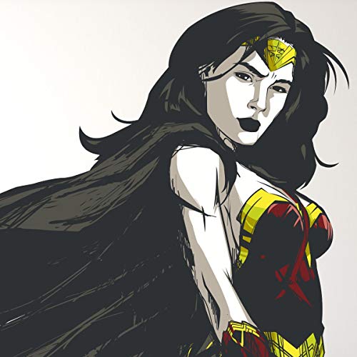 Kismet Decals Wonder Woman Victory Stance Officially Licensed Wall Sticker - Easy Diy Justice League Home Wall Decor Car Truck Hood Door Sticker Decal Art Mural Small #TOP2