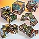 MIJOMA Infinity Cube – Endloswürfel mit spannenden Motiven | Fidget Spielzeug gegen Stress & Langeweile | Klappwürfel für Kinder & Erwachsene | 5,5 cm (Dinosaurier)
