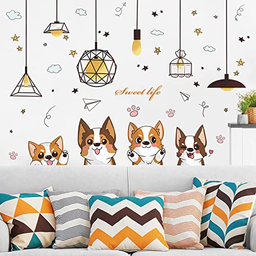 Vinilos Decorativos Wall Decals Achang Cute Corgi miniatura 3