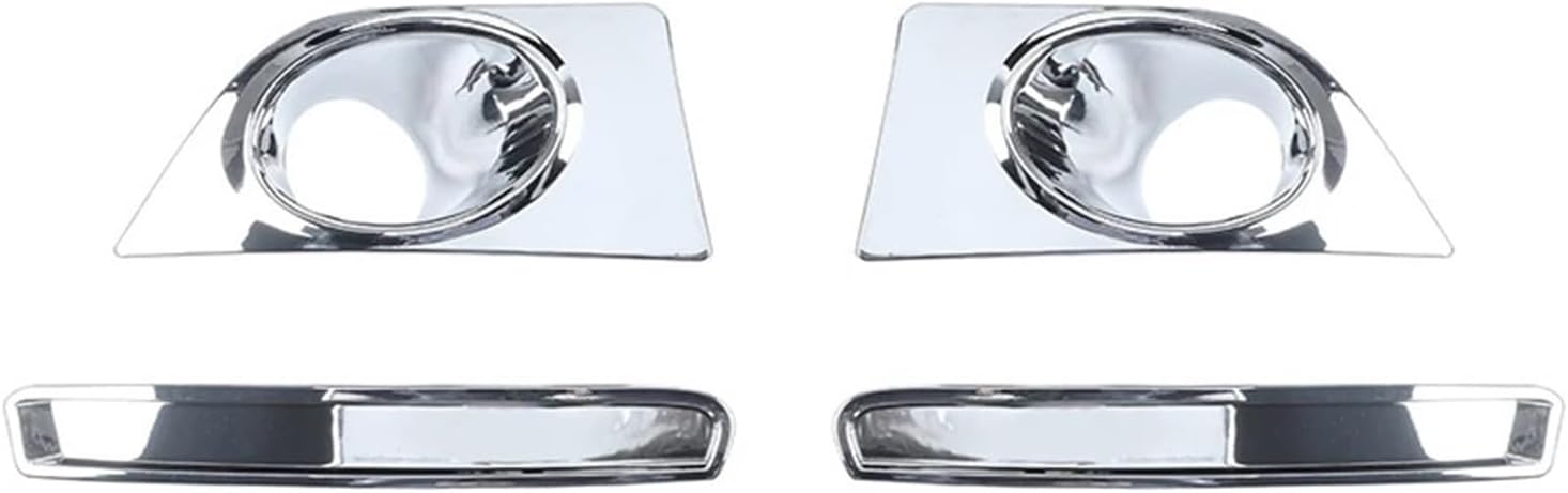 Car Front Fog Light Lamp Decoration Cover Compatible With Ford Mustang 2010 2011 2012 2013 2014 Foglamp Exterior Accessories(Black)