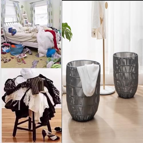 Panier à linge squelette acier résistant contre le désordre - 6