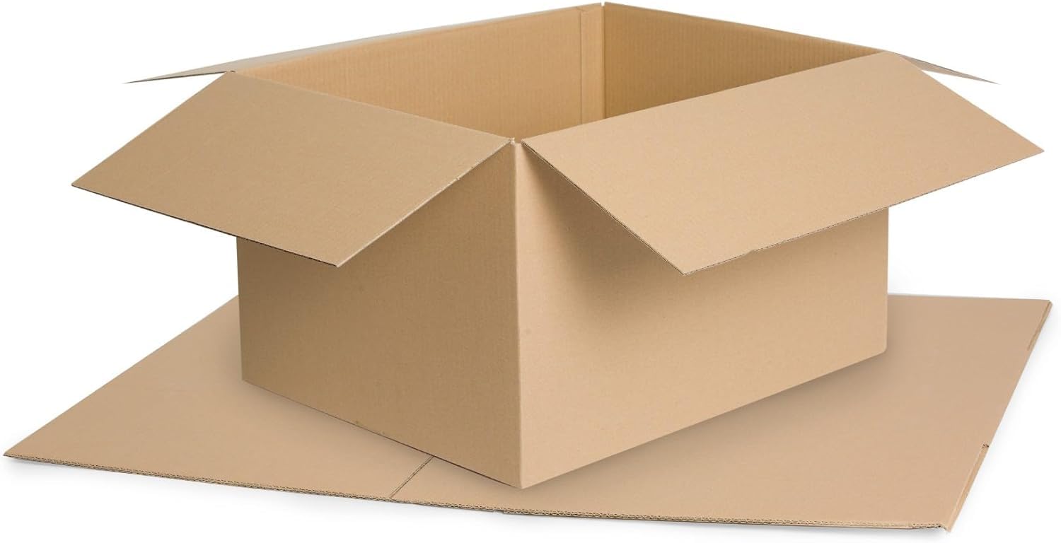 Opakowania, tektura falista, pudełko wysyłkowe, e-commerce, przesyłki pocztowe, karton wysyłkowy, pudełko na listy maxi 100 x 100 x 100 mm, białe, najwyższa ilość: 1000