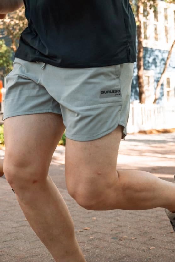 Burlebo Men’s Running Shorts 5.5” Inseam – Lightweight Quick Dry Athletic Training Shorts with Liner - Image 3