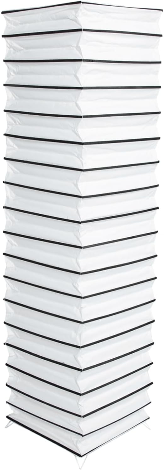 LALAFINA Floor Lamp Shade Paper Floor Lamp Shade Japanese Style Standing Lamp Shade Floor Lamps Replacement Cover for Bedroom Home Hotel Decoration, Black