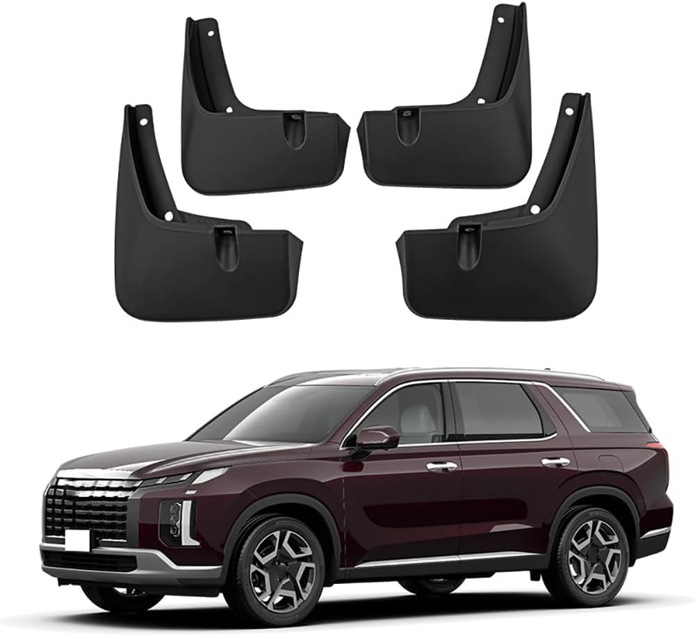RESKIU 4PCS Mud Flaps for Hyundai Palisade 2019, Splashproof No Drill Easy Install Front Rear Wheel Protection Fender Mudflaps All-Weather Splash Guards