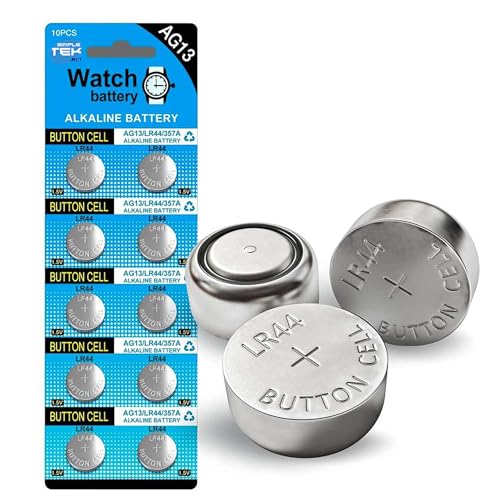 Pile bouton LR44 AG13 357 SR44 A76 1,5 V alcaline pour montre de bureau et loisirs