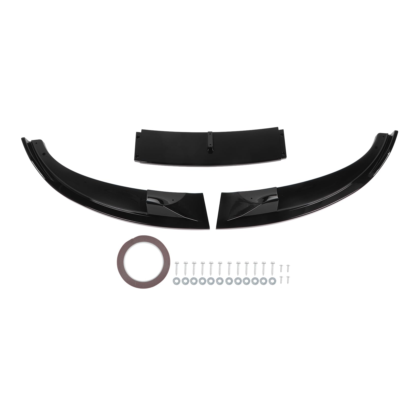 Spoiler przedniego zderzaka, 3PCS Zestaw body splittera przedniego zderzaka do E60 E61 M5 2005-2010, Automotive Lip Chin Splitter, Wymiana dyfuzora przedniego spojlera wargowego