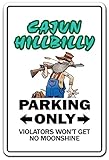 Cajun Hillbilly Novelty Sign | Indoor/Outdoor | Funny Home Décor For Garages, Living Rooms, Bedroom, Offices | Signmission Gift Louisiana Acadia Sausage Shrimp Creole Gator Sign Wall Plaque Decoration