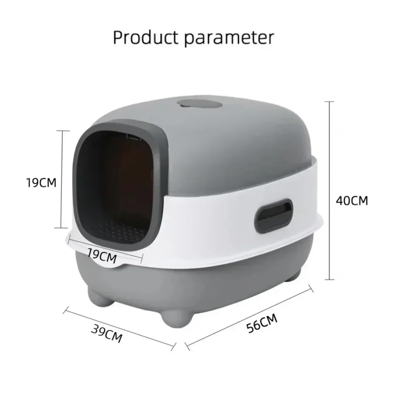 Lettiera gatto smart automatica autopulente APP controllo odori | Pulizia automatica, monitoraggio APP e controllo odori riducono la manutenzione(Gray)