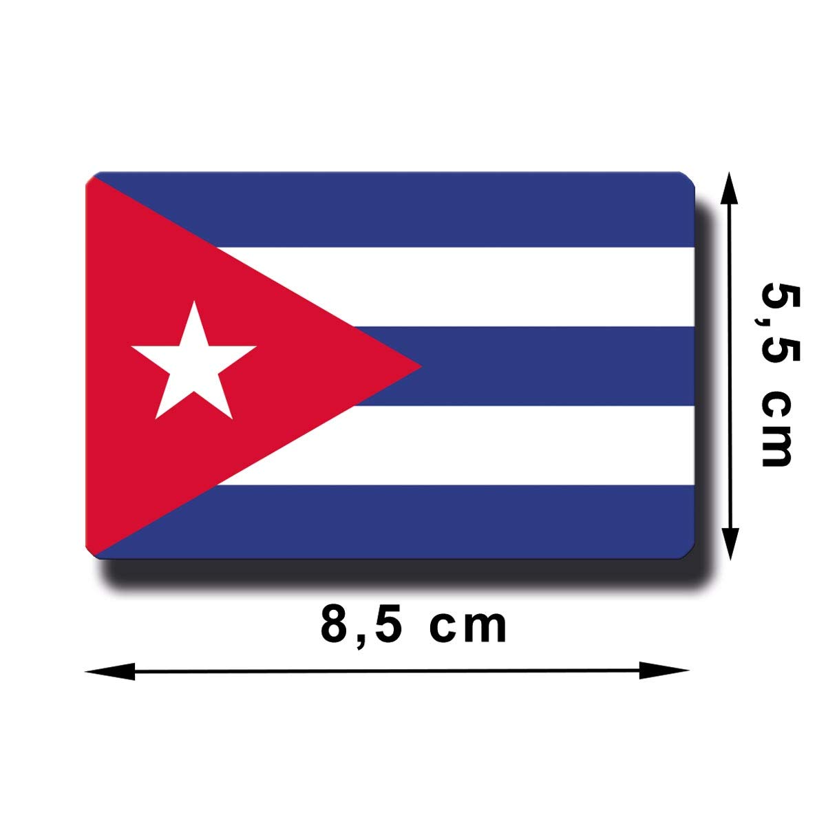 Kuba Flaggen Magnet Für Kühlschrank - Starker 8,5x5,5cm Souvenirmagnet Für Reiseliebhaber